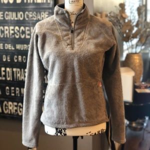 North Face fleece pullover half zip